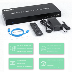 Xput 4K versión 1 en 16 salidas HDMI TV Video Wall Controller 4x4 1080P HD Controlador de pared de video de alta resolución - Product Image 2