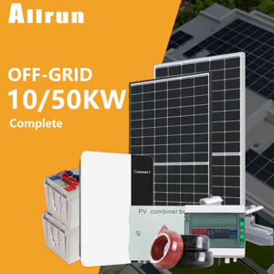 Sistema di energia solare da 10kw con Display LCD MPPT e PWM Controller 15kw 3kw sistema ibrido solare 100kw sistema di energia solare - Product Image 1