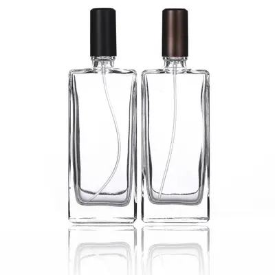 FTS üretimi 50ml parfüm temizle vida boyun cam sprey şişesi