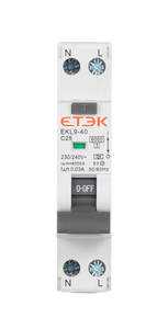 Aタイプ高品質タイプA25アンペアRCBO EKL9-40 6KA 1P N 30mA曲線C残留電流作動回路ブレーカーEKL9-40 - Product Image 4