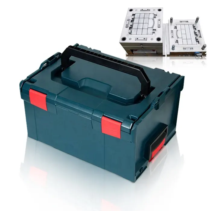 Molde para caixa de ferramentas, caixa de ferramentas kit de armazenamento de plástico ferramenta de injeção molde/molde