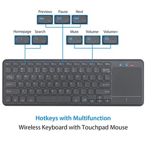 BT Wireless Backlit Computer <strong>KeyBoard</strong> with Touchpad <strong>Mouse</strong> Combo Portable Rechargeable Blue Tooth PC Notebook Laptop <strong>Keyboard</strong> - Product Image 6