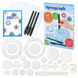 2023 Deluxe SpirographชุดUnisex DesignดีบุกInterlockingเกียร์ล้อการศึกษาการวาดภาพใหม่เกลียวดอกไม้รูปร่างกระดาษพลาสติก - Product Image 2