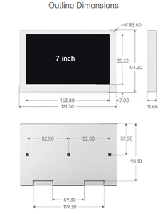 7 Inch New IPS USB Secondary Screen 7&quot; 1024x600 Type-C <strong>LCD</strong> <strong>Computer</strong> Hardware <strong>Monitor</strong> Music Spectrum Analysis <strong>Display</strong> No AIDA64 - Product Image 5