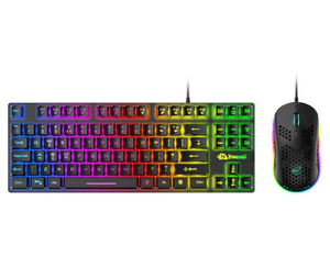 Gratis Lobo T2 luminosa conjunto de teclado y ratón de ordenador Juego de consola manipulador 88-británico clave teclado y ratón conjunto - Product Image 2