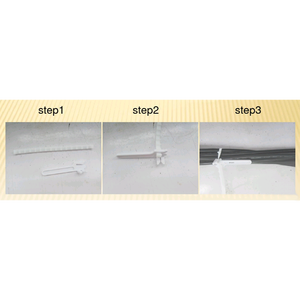 170mm đầu lớn ban nhạc cao su Cáp Tie dây dải Nylon thẻ khai thác Dải khí nén, tối đa kích thước cáp áp dụng 3.2mm (0.12in) - Product Image 6