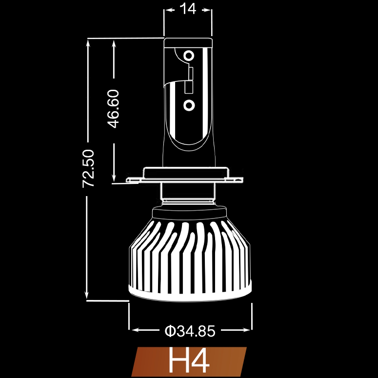 T5C H4 Hi/Lo 6000K