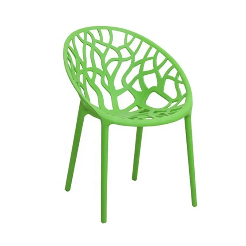 Outdoor cheap indoor new tree branch plastic chairs stackable modern plastic leisure chair garden cafe pp plastic dinning chair