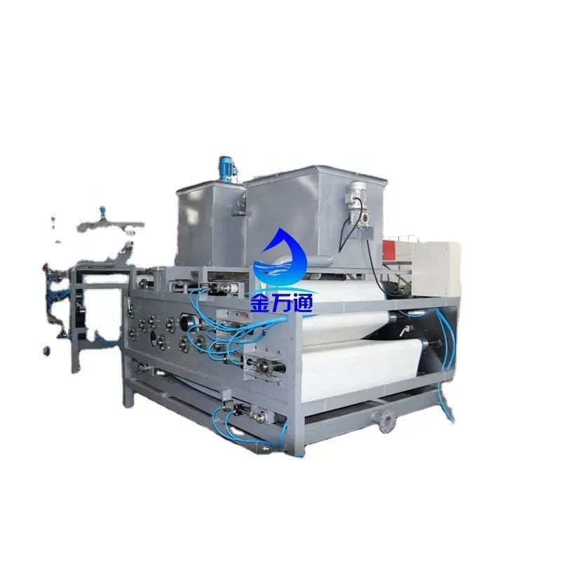 Sistema de deshidratación de lodos ss304, polímero catiónico, prensa de tornillo, mejor precio