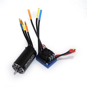 4076 2250KV 2000KV 1700KV 1550KVセンサーレスブラシレスモーター120AESC LEDプログラミングカードコンボセット1/8 RCカートラック用