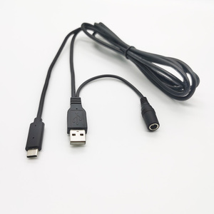 ที่ชาร์จแบบกำหนดเองซีรีย์พาวเวอร์แยกชายประเภทต่อ DC 1ถึง2 USB A ตัวแยกสาย USB - Product Image 5
