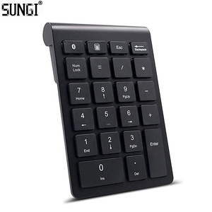 Wireless <strong>Numeric</strong> <strong>Keypad</strong> 22 Keys Portable <strong>Number</strong> Numpad With 2.4G <strong>Mini</strong> <strong>USB</strong> Receiver for Laptop Notebook, Desktop, PC - Product Image 1