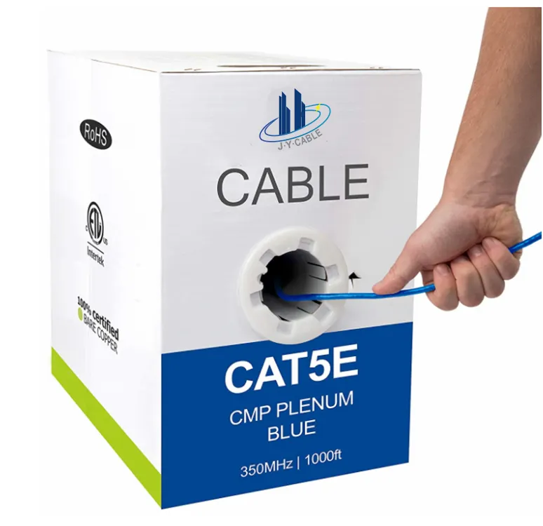 Utp Cat5e Ethernetkabel 100 Mhz 1000 Mb/s Hoge Snelheid 24awg Cca Bc 4P Indoor Utp/ftp Cat5e Lan Kabel 305M