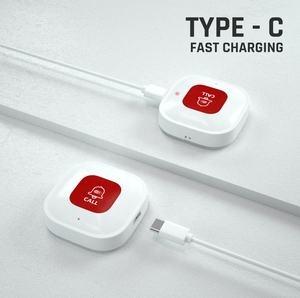 Button WiFi SOS <strong>with</strong> Neck <strong>String</strong> -Tuya Smart Life APP Compatible - Type-<strong>C</strong> USB - Rechargeable Battery - Product Image 3