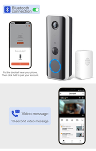 Tuya Smart FHD Video Timbre Inalámbrico Wifi Doorphone con Video Intercomunicador de Baja Potencia para Teléfono Smart Home Cámara de Seguridad - Product Image 5