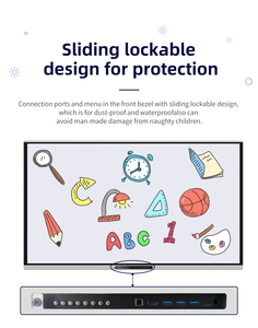 55 65 75 86 98 inch kỹ thuật số tương tác LED bảng điều chỉnh 4K Ultra HD di động thông minh Bảng tương tác cho các trường học - Product Image 3