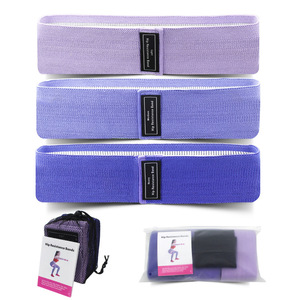 Bandas de resistencia de círculo de cadera de tela elástica personalizadas Bandas de bucle de ejercicio de fitness personalizadas - Product Image 3