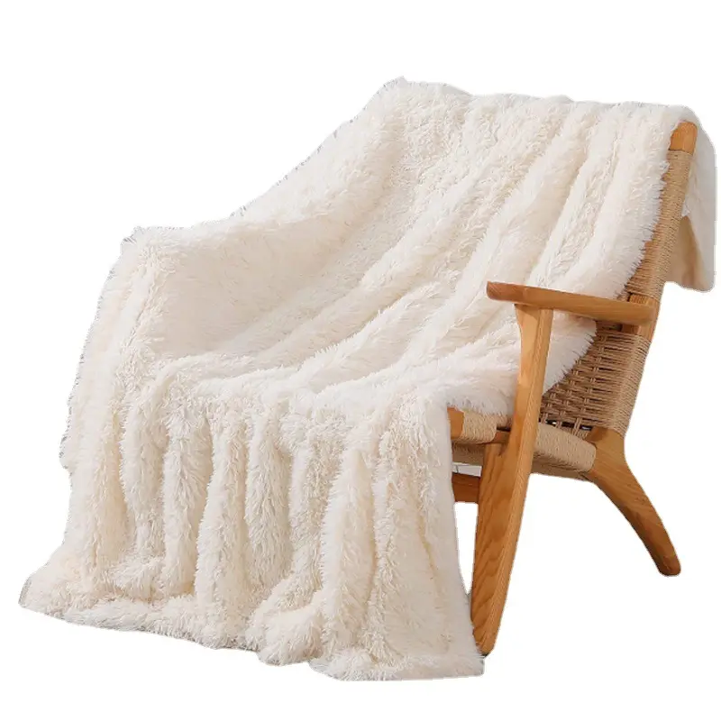 유럽과 미국 스타일의 담요는 솔리드 플란넬 침대 담요 타월 8 kg 더블 침대 담요를 던졌습니다.