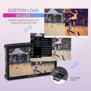 FEELWORLD F5 Pro จอภาพกล้อง V4 6นิ้ว, จอภาพแบบสัมผัสกล้อง DSLR กล้อง HDMI DSLR จอภาพภาคสนาม F970ชุดจ่ายไฟโดยตรง - Product Image 3
