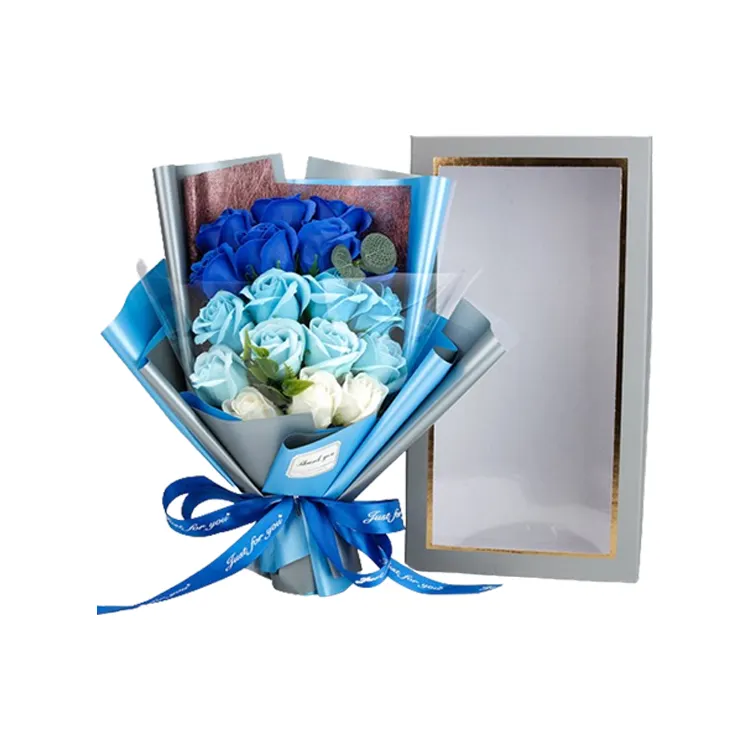 Custom Rose Bouquet Box fiori secchi speciali compleanno matrimonio di san valentino regali per le donne