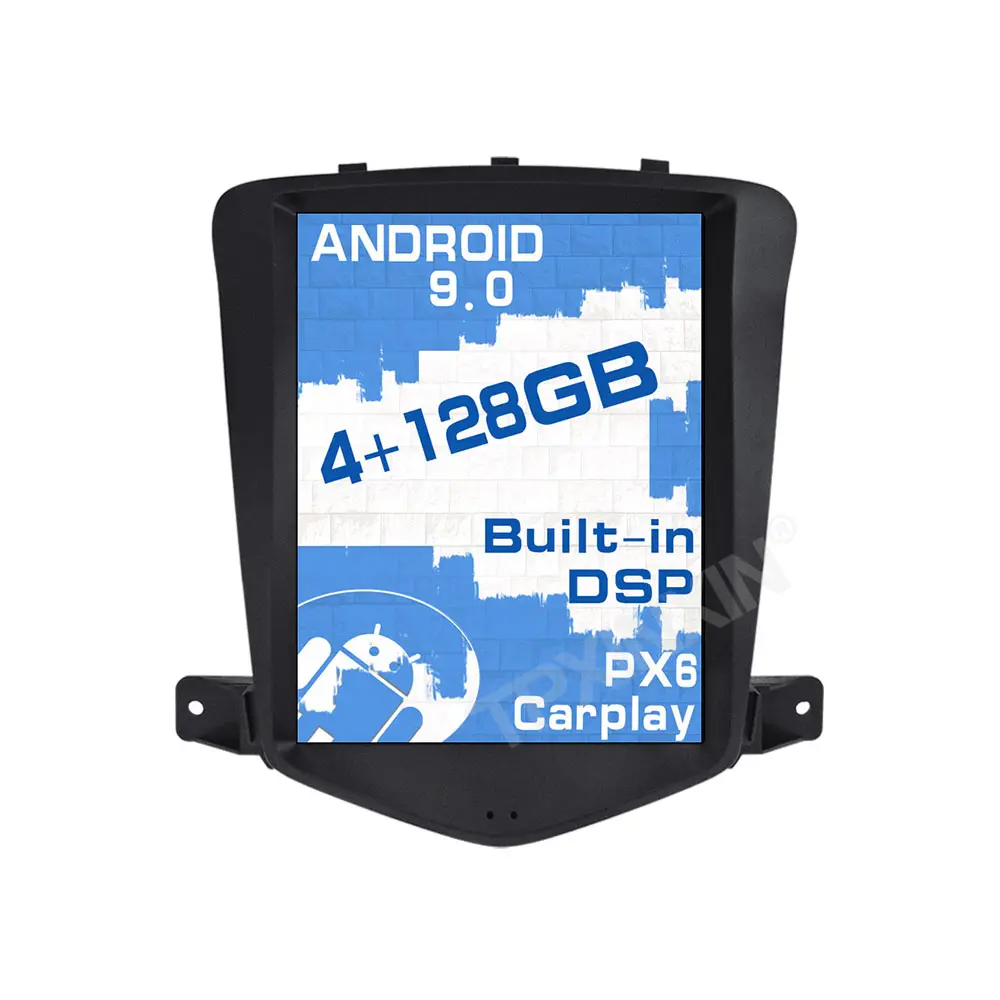 Para Chevrolet CRUZE 2008-2012 Tesla estilo Android 9,0 6Core 4GB GPS de navegación del coche estéreo unidad reproductor Multimedia Auto Radio