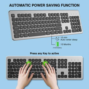 Ultra Thin 2.4G Wireless <strong>Keyboard</strong> Ultra Slim Silent <strong>Keyboard</strong> with <strong>Numeric</strong> Keypad Media Hotkey <strong>for</strong> <strong>Computer</strong> Desktop PC Laptop - Product Image 4