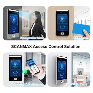 8&quot; Inch Built in Ic Card Reader Qr <strong>Code</strong> Scanner Dual Camera Dynamic Ai Face Recognition Time Attendance Access <strong>Control</strong> <strong>System</strong>