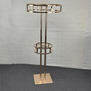 婚礼餐桌装饰用新设计金色金属大水晶餐桌树中心件 - Product Image 6