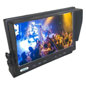 Monitor reverso para carro, monitor tft lcd de 10.1 polegadas para carro com display traseiro preto, 1av, vídeo dc12v, saída de entrada para <span class=keywords><strong>dvd</strong></span> vcd <span class=keywords><strong>player</strong></span>, câmera