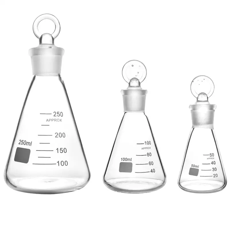 Химическое лабораторное оборудование, стеклянные колбы, бутылки, стеклянные колбы, пробка, химическая лабораторная посуда, инструмент для Химического Стекла