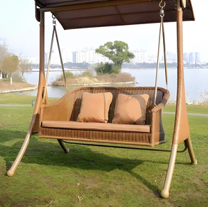 Thiết kế nhiều hơn bán buôn ngoài trời giá tốt nhất đồ nội thất vườn võng Rocking với đứng treo Patio đu ghế - Product Image 6