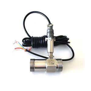 Fuente de alimentación de 12 ~ 24Vdc, medidor de flujo de aceite de salida de pulso, sensor para SUS304
