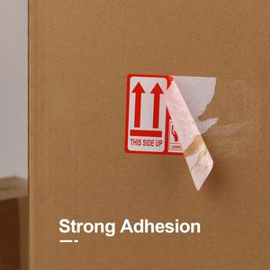 3&quot;x 5&quot; Fragile Stickers 200 Packing Labels Handle with Care This Side <strong>up</strong> Strong <strong>Adhesive</strong> for Box Shipping and Moving - Product Image 4