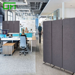 Sợi Polyester Vật Nuôi Cảm Thấy Tấm Acoustic Âm Thanh Bằng Chứng Phòng Acoustic Di Chuyển Phân Vùng Miễn Phí Đứng Phân Chia Văn Phòng Tấm - Product Image 6