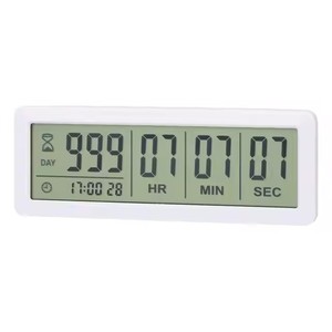 Лучшие цифровые часы с таймером обратного отсчета 999 дней, большой светодиодный дисплей для Выпускной лаборатории или кухни, бытовой электроники