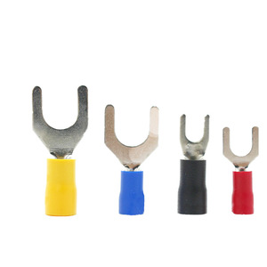 Youwei Industrial Brass SV1.25-3/3.5-4/2-5 Cold-Pressed <strong>Terminals</strong> U/Y Type Fork-Shaped Pre-Insulated <strong>Spring</strong> <strong>Terminal</strong> <strong>Block</strong> - Product Image 1
