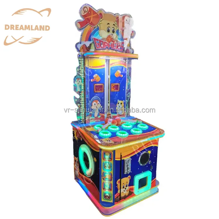 Mesin game anak-anak Dreamland dioperasikan koin penebusan mesin permainan arcade memukul palu mesin permainan anak-anak untuk mall