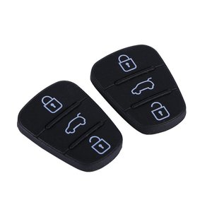ปลอกหุ้มรีโมทคอนโทรลยางสีดำ3ปุ่มสำหรับ I20ฮุนได I30 IX20 IX35 Kia-iperchiavi/เปลือกและกุญแจ - Product Image 3
