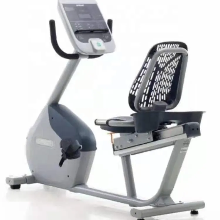 Ticari spor salonu Fitness aleti kardiyo manyetik kontrol yatay egzersiz bisiklet yaslanmış bisiklet