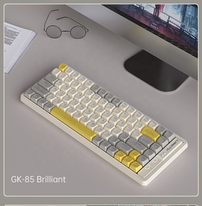Teclado con cable de intercambio en caliente de tres modos Diente azul 2,4G Inalámbrico 85 teclas Teclado mecánico retroiluminado - Product Image 2