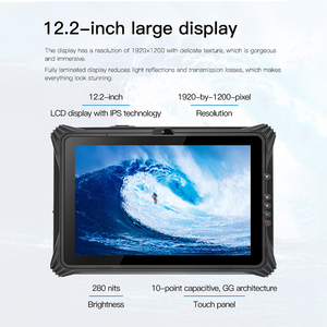 Tableta resistente de 12 pulgadas, Intel I5/I7, 4G, LTE, NFC, 1/2D, RS232 y RJ45, con sistema operativo windows 10 - Product Image 2