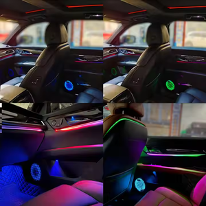 Evrensel 12V otomatik LED atmosfer ışıkları otomatik pano aydınlatma ile mobil uygulama ses kontrolü uyumluluk - Product Image 4