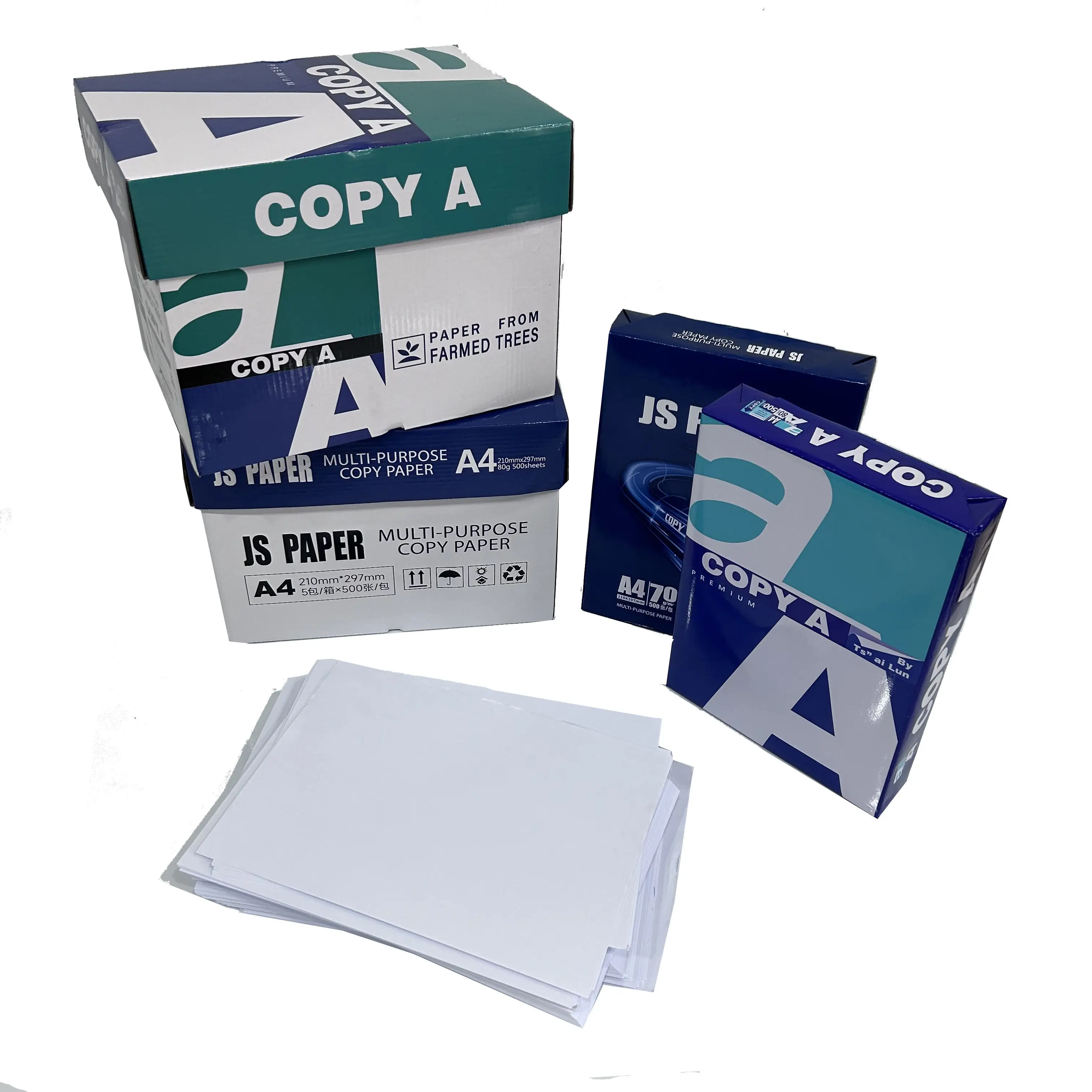 Vente en gros A4 papier mat pour photocopieurs papier pour imprimante à jet d'encre et laser impression de feuilles et peinture