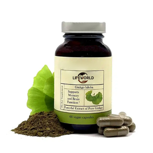 <strong>Brain</strong> <strong>Function</strong> <strong>Memory</strong> Support Ginkgo Biloba Capsules Extra Strength 500 mg for Men and Women - Product Image 2