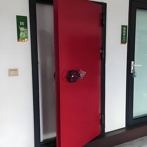 Factory Customized Modern ISO Entrance Pivot Steel <strong>Doors</strong> Double Gate Design with Powder Coat for Entry Application - Product Image 2