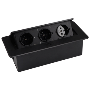 Caja de alimentación emergente de la UE, enchufe emergente de escritorio amortiguado con conexión de salida de conferencia USB, corriente nominal de 16A/10A, enchufe estándar de Reino Unido/EE. UU. - Product Image 3