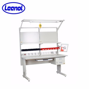 Leenolファクトリーラボワークベンチ価格L字型ワークベンチESDワークショップ用帯電防止ワークテーブル - Product Image 1