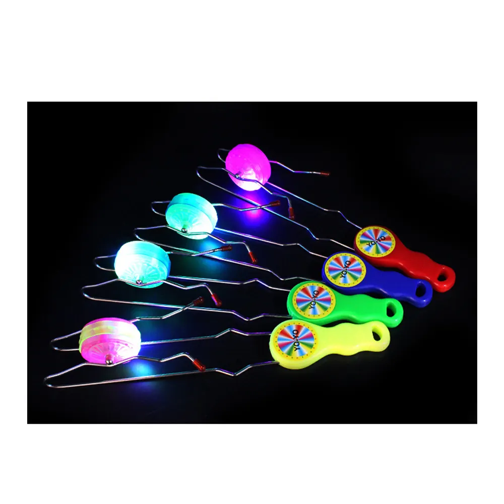 Coloré Led Clignotant Rail Roulant Volant Yoyo Ball Jouet Pour Enfants Cadeaux Mignon Led Lumière Rail Roulant Yoyo Ball Jouets