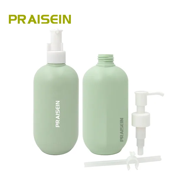 La fabbrica produce cosmetici verdi premendo le bottiglie della pompa bottiglia di shampoo in plastica HDPE da 250ml, contenitori per lozione per il corpo all'ingrosso