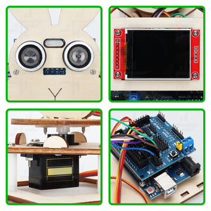 Kit Robot a ultrasuoni di fabbrica per la programmazione di 328P Robot per l'istruzione Kit Robot rilevabile in legno